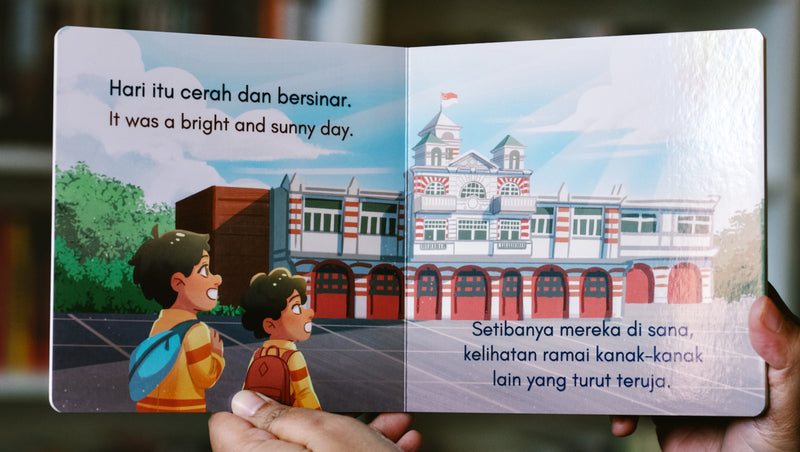 Seronoknya ke Balai Bomba Bilingual Malay - English