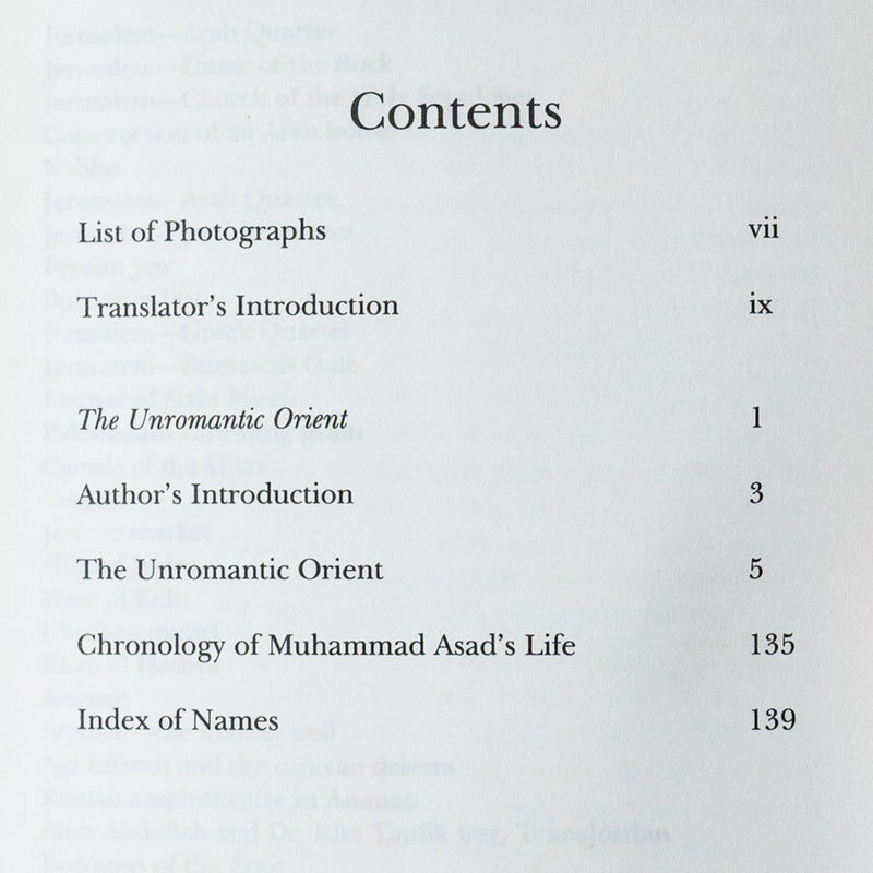 Unromantic Orient